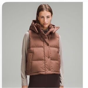 Wunder puff cropped vest